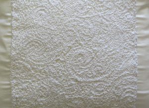 Lace Placement Cushion Closeup
