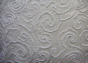 Pintuck Lace Cushion Closeup